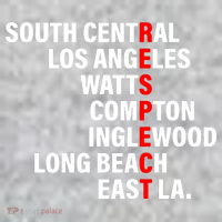 South Central Los Angeles Respect Watts Compton The Baniff Cuffed Pom Beanie thumb 2