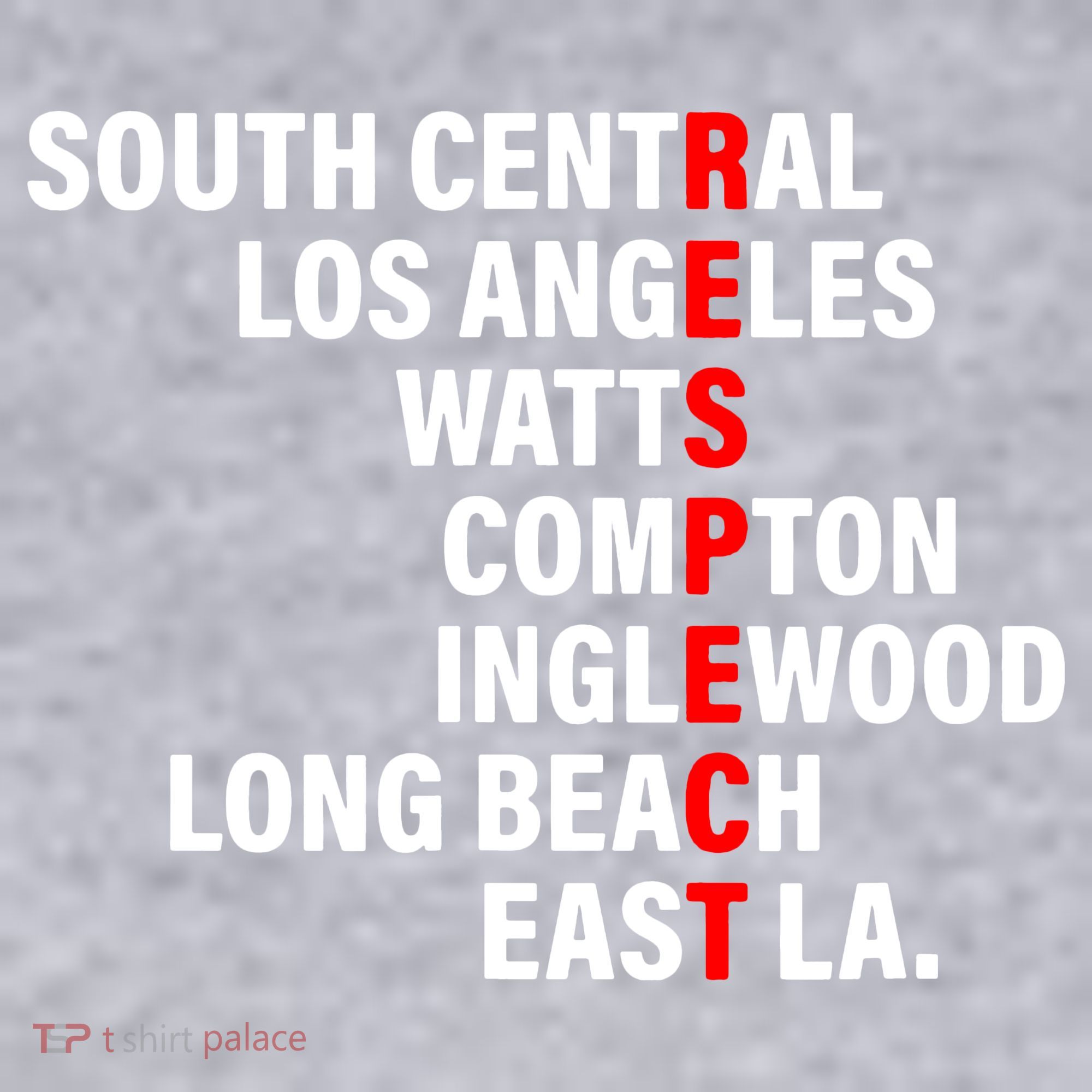 South Central Los Angeles Respect Watts Compton Women's Racerback Cropped Tank