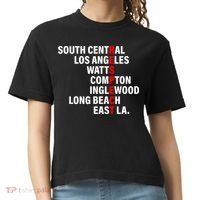 South Central Los Angeles Respect Watts Compton Comfort Colors Boxy T-Shirt thumb 0