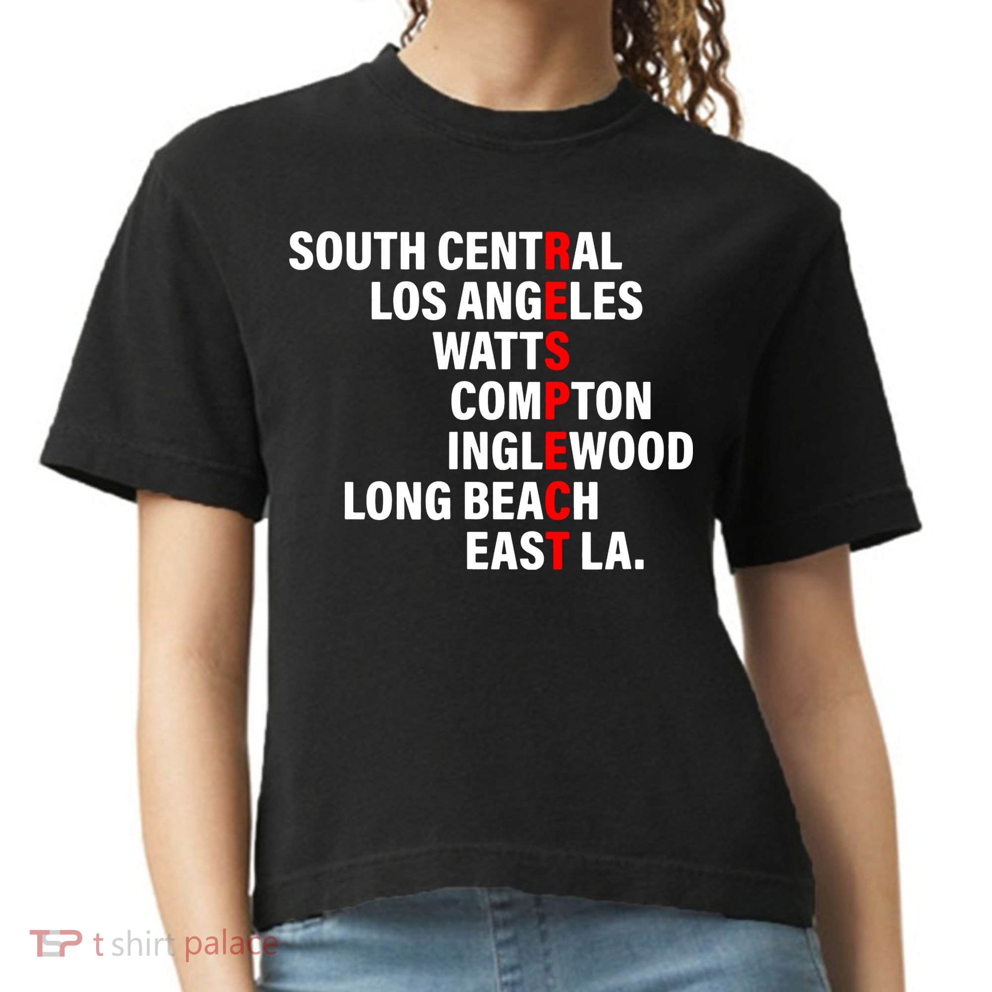 South Central Los Angeles Respect Watts Compton Comfort Colors Boxy T-Shirt