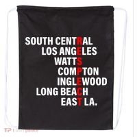 South Central Los Angeles Respect Watts Compton Drawstring Bag thumb 0