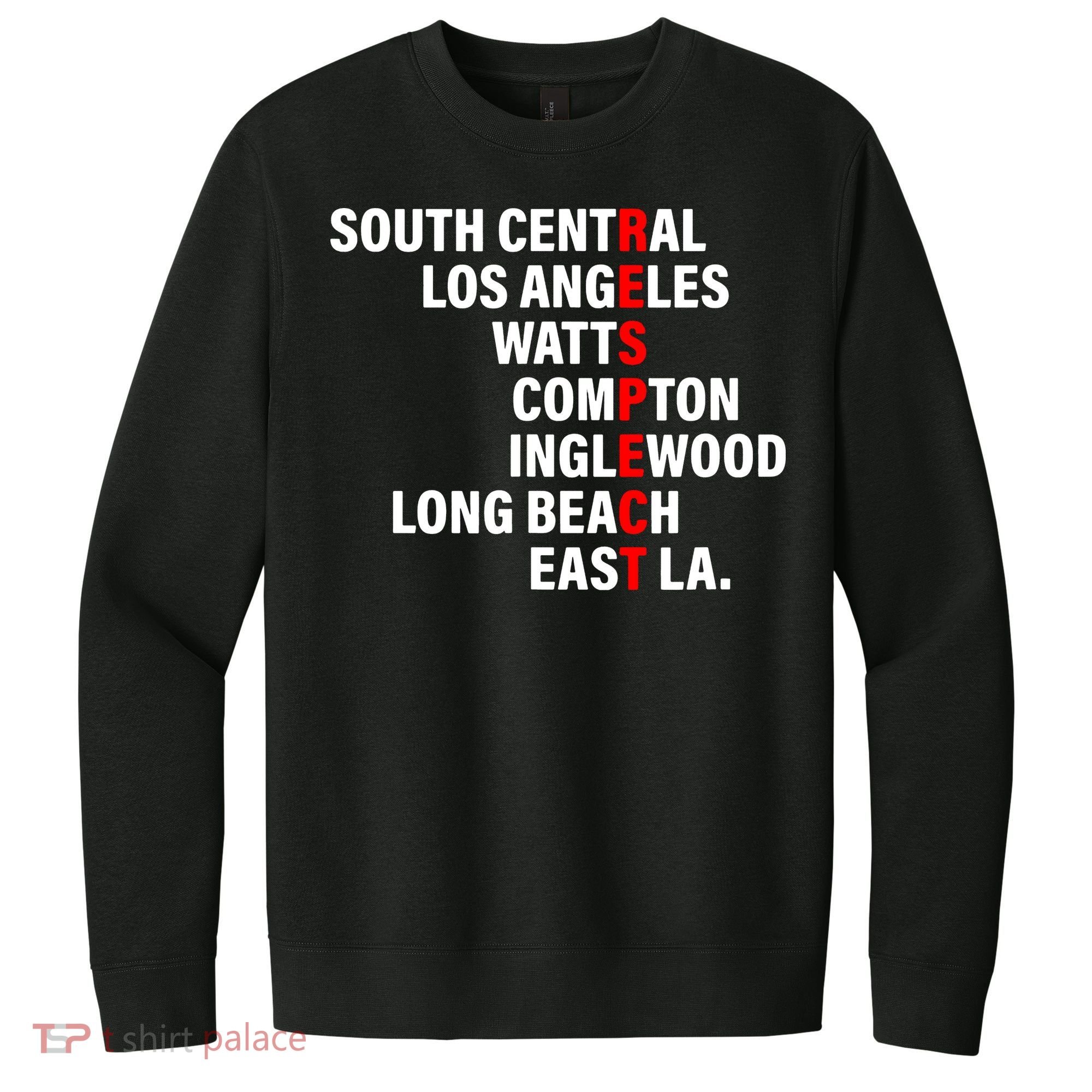 South Central Los Angeles Respect Watts Compton V.I.T. Fleece Crew Sweatshirt