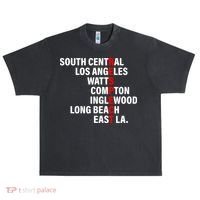 South Central Los Angeles Respect Watts Compton Urban Oversized Heavyweight T-Shirt thumb 0