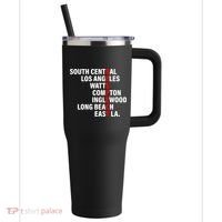 South Central Los Angeles Respect Watts Compton 40oz Vacuum Insulated Stainless Steel Travel Tumbler thumb 0