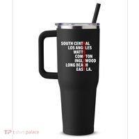 South Central Los Angeles Respect Watts Compton 40oz Vacuum Insulated Stainless Steel Travel Tumbler thumb 2
