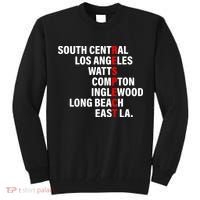 South Central Los Angeles Respect Watts Compton Tall Sweatshirt thumb 0