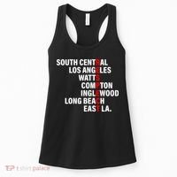 South Central Los Angeles Respect Watts Compton Women's Tank Top thumb 0