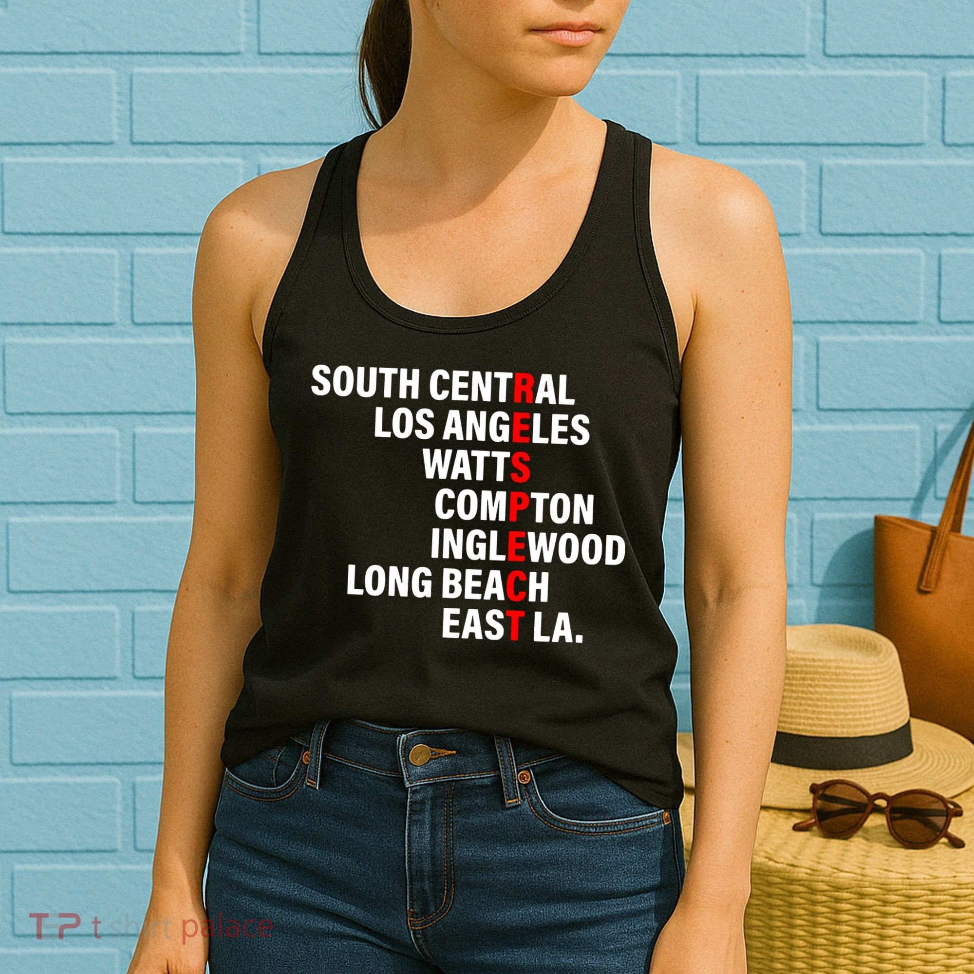 South Central Los Angeles Respect Watts Compton Women's Tank Top