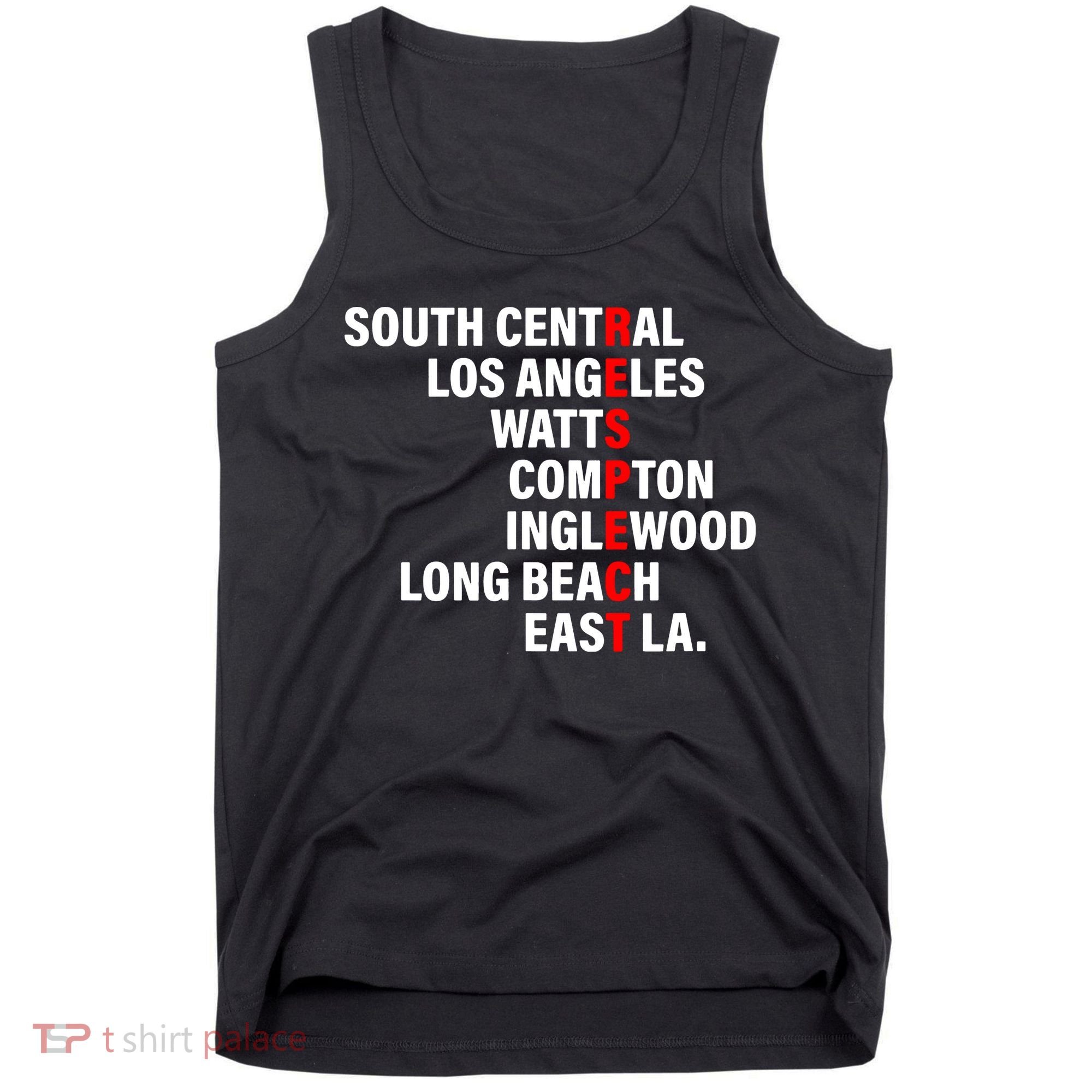 South Central Los Angeles Respect Watts Compton Tank Top