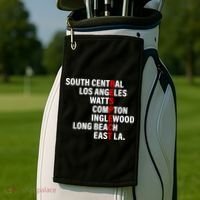 South Central Los Angeles Respect Watts Compton Golf Towel thumb 2