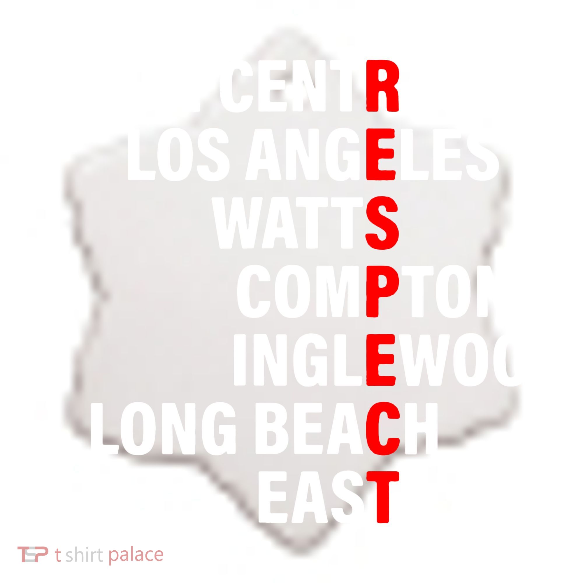 South Central Los Angeles Respect Watts Compton Ceramic Ornament