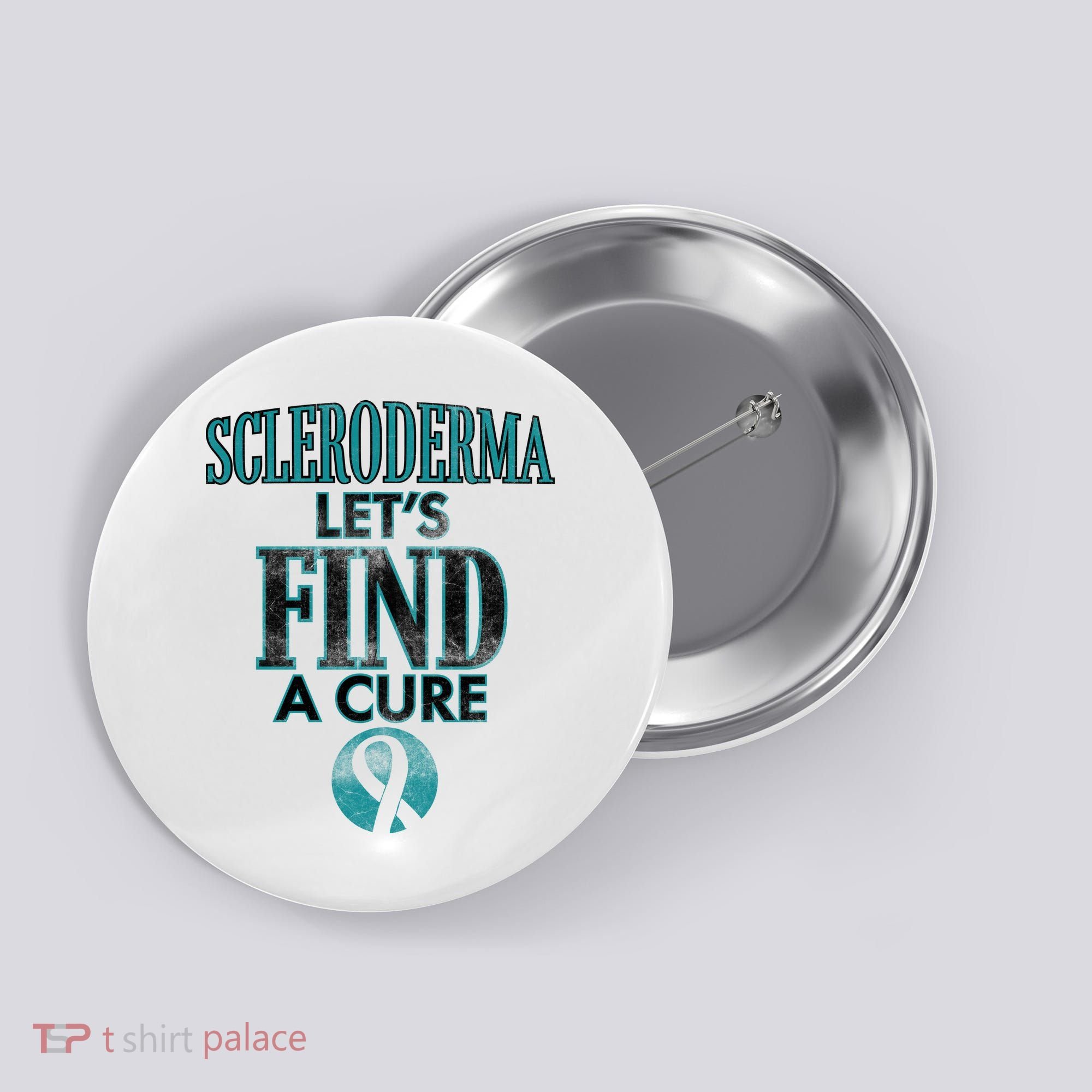 Scleroderma Let's Find A Cure Button