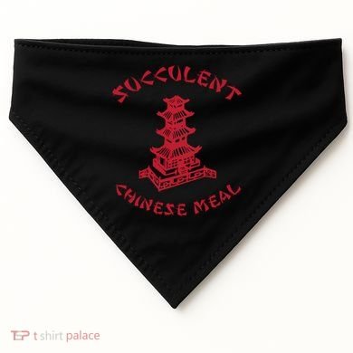 Succulent Chinese Meal Chinese Take Out Take Away USA-Made Doggie Bandana