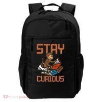 Stay Curious Monkey Reading Backpack thumb 0