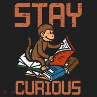 Stay Curious Monkey Reading Golf Towel thumb 3