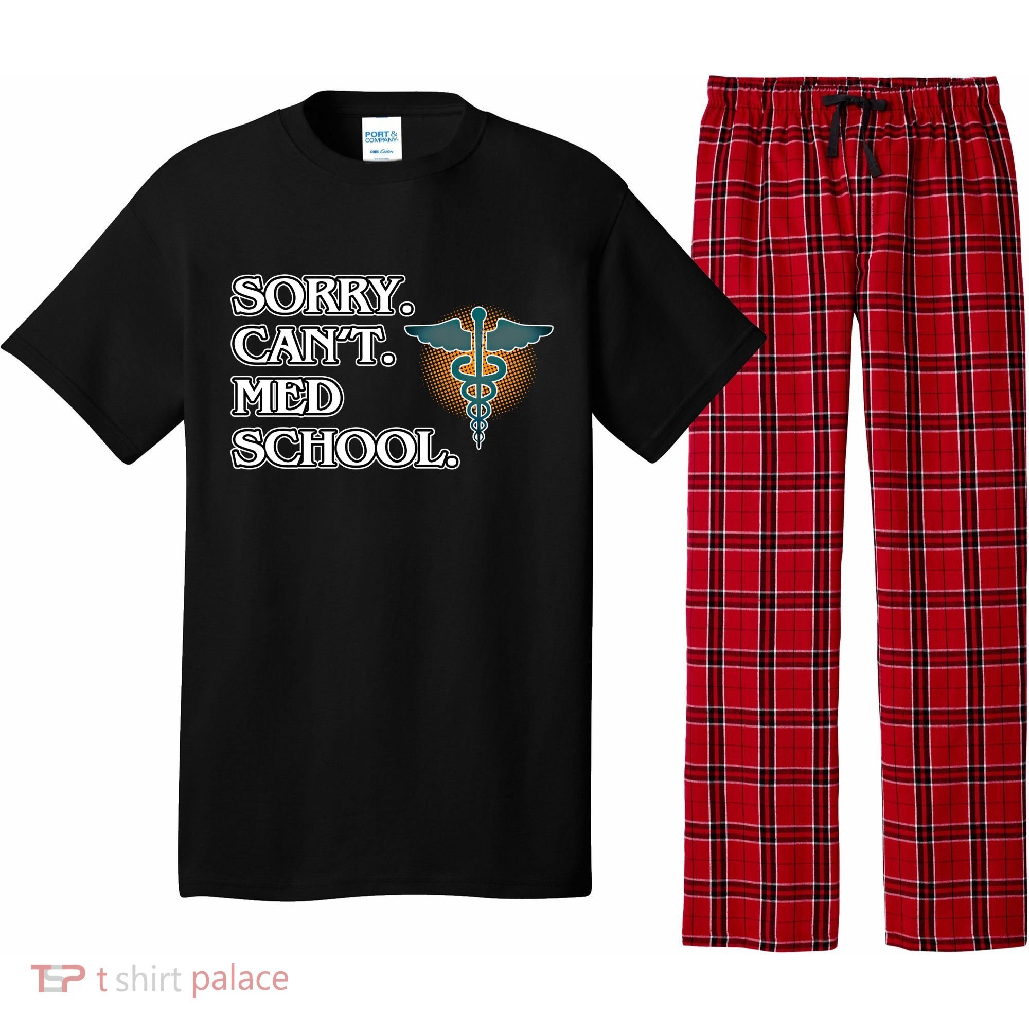 Sorry Can't Med School Medical Students Doctor Graphic Gift Pajama Set