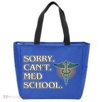 Sorry Can't Med School Medical Students Doctor Graphic Gift Tote Bag thumb 0
