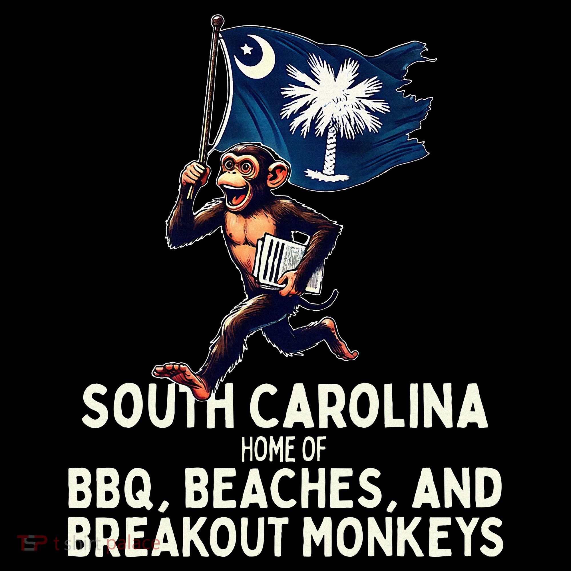 South Carolina Monkey Escape USA-Made Doggie Bandana