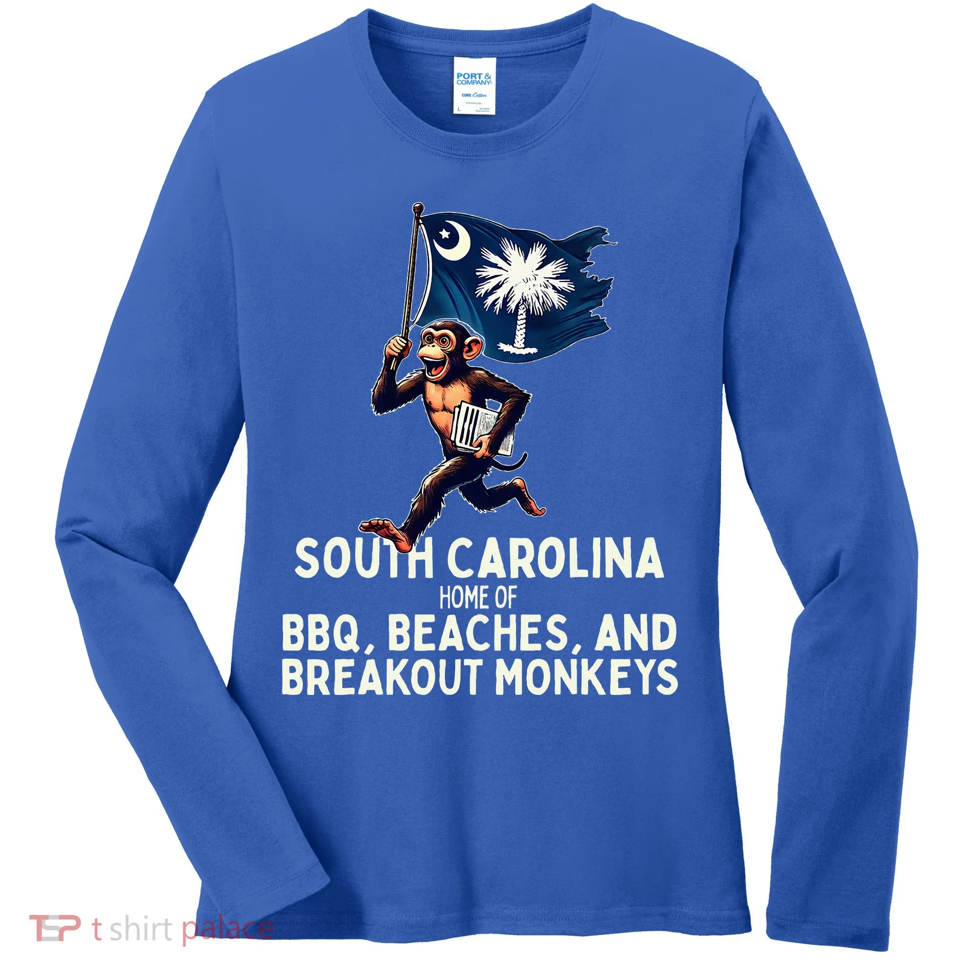 South Carolina Monkey Escape Women's Long Sleeve Shirt