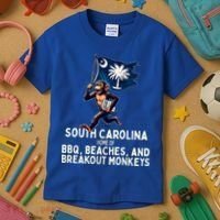 South Carolina Monkey Escape Kids T-Shirt thumb 3