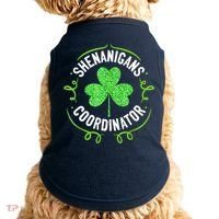 Shenanigans Coordinator Matching Teacher St Patrick's Day Doggie Tank thumb 0