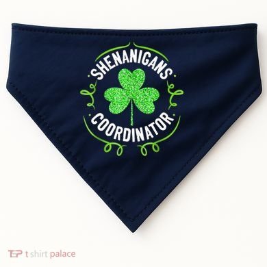 Shenanigans Coordinator Matching Teacher St Patrick's Day USA-Made Doggie Bandana