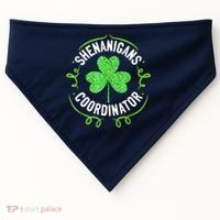Shenanigans Coordinator Matching Teacher St Patrick's Day USA-Made Doggie Bandana thumb 0