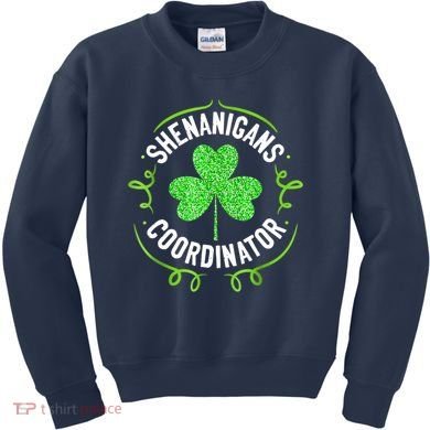 Shenanigans Coordinator Matching Teacher St Patrick's Day Kids Sweatshirt