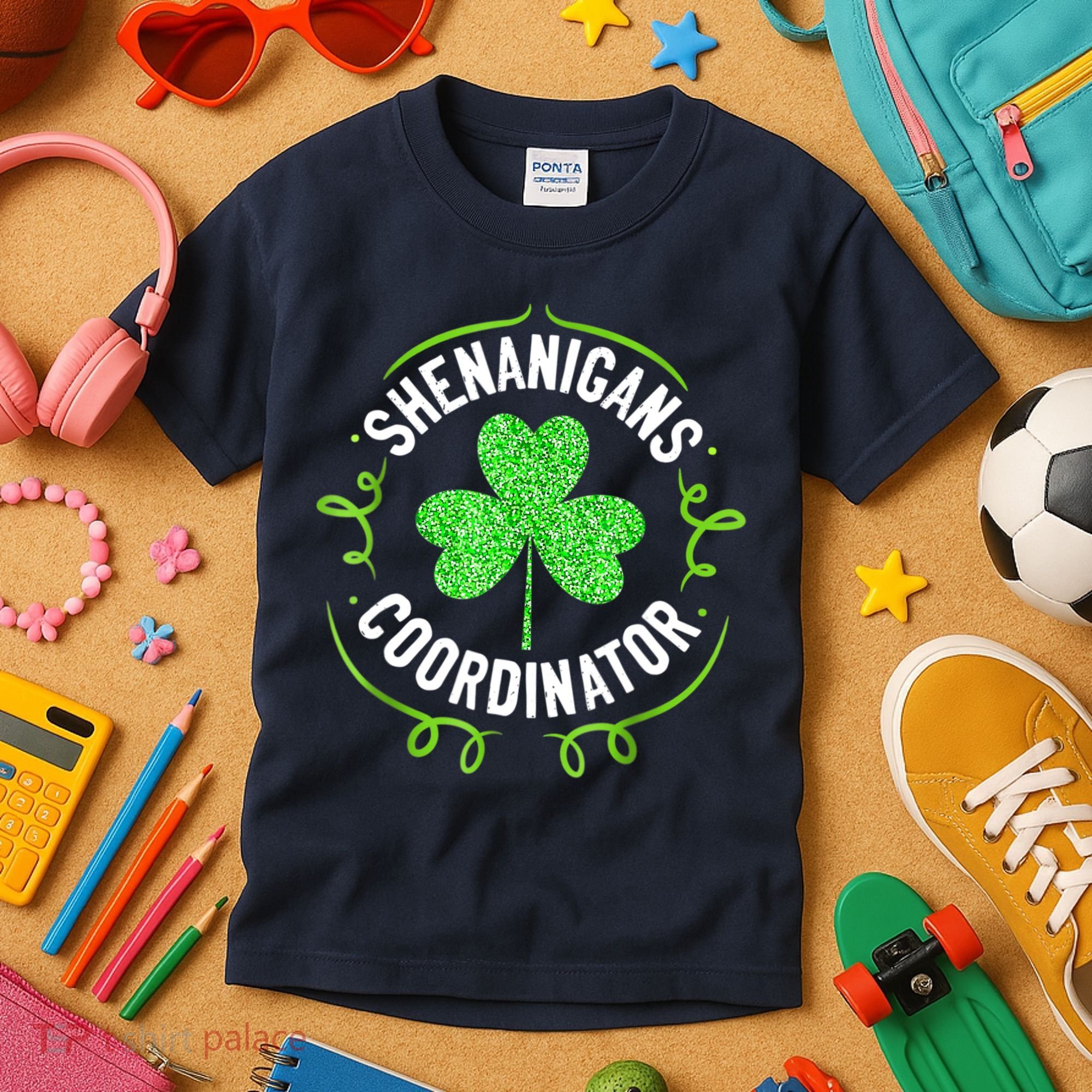 Shenanigans Coordinator Matching Teacher St Patrick's Day Kids T-Shirt