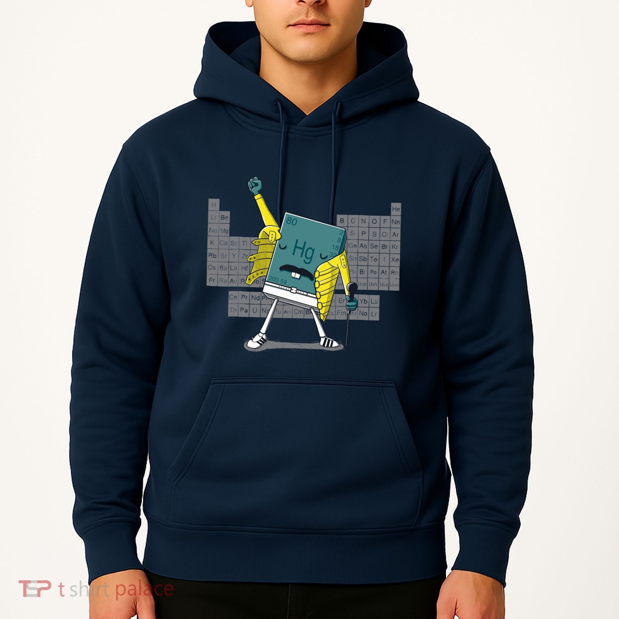 Science Chemistry Mercury Rock Meme Queen Lol Parody Freddie Hoodie