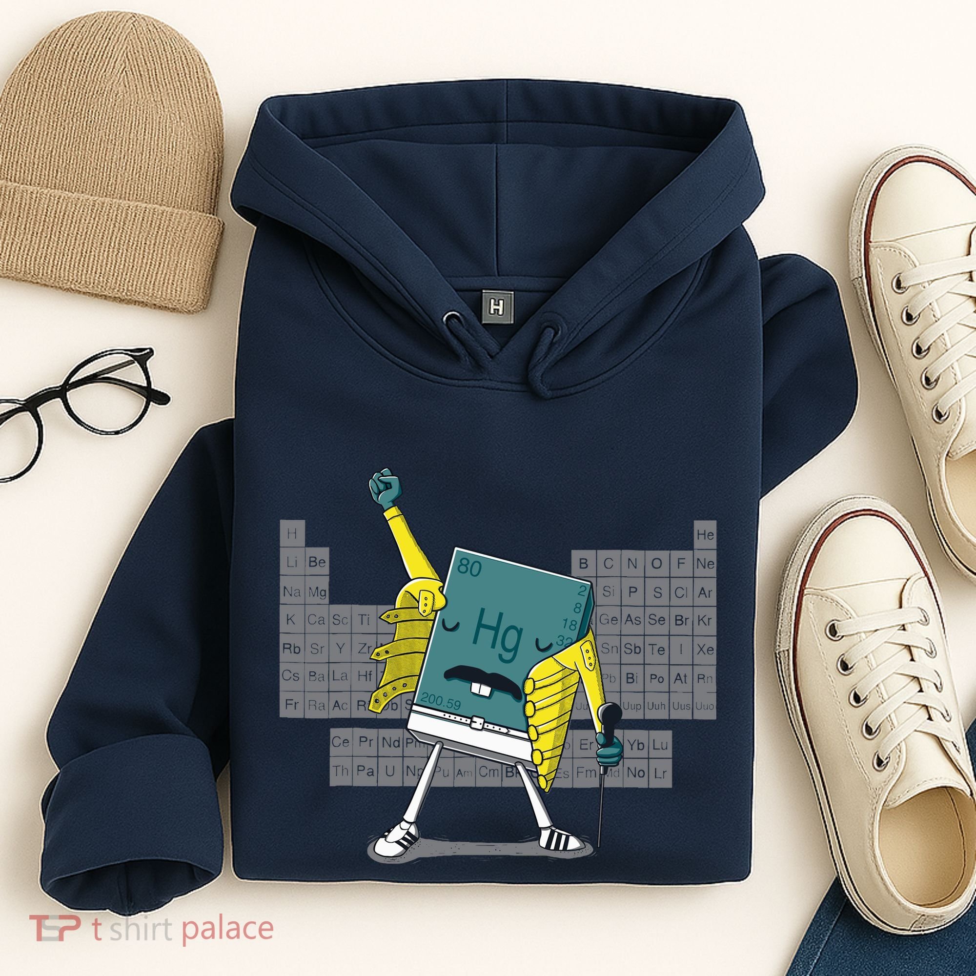Science Chemistry Mercury Rock Meme Queen Lol Parody Freddie Hoodie