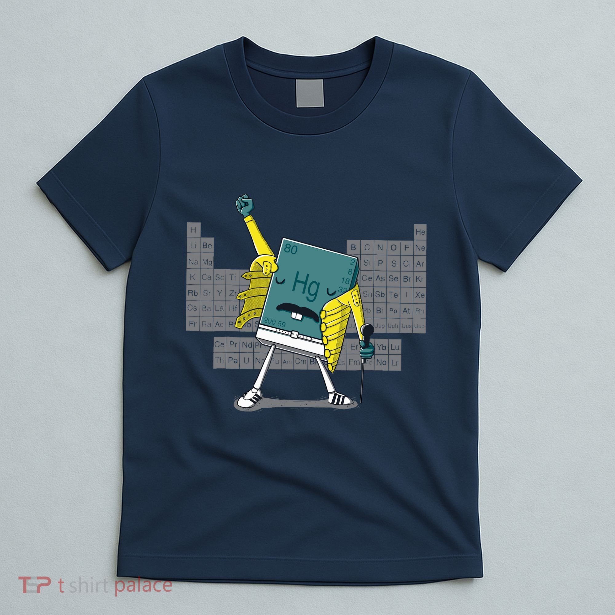 Science Chemistry Mercury Rock Meme Queen Lol Parody Freddie T-Shirt