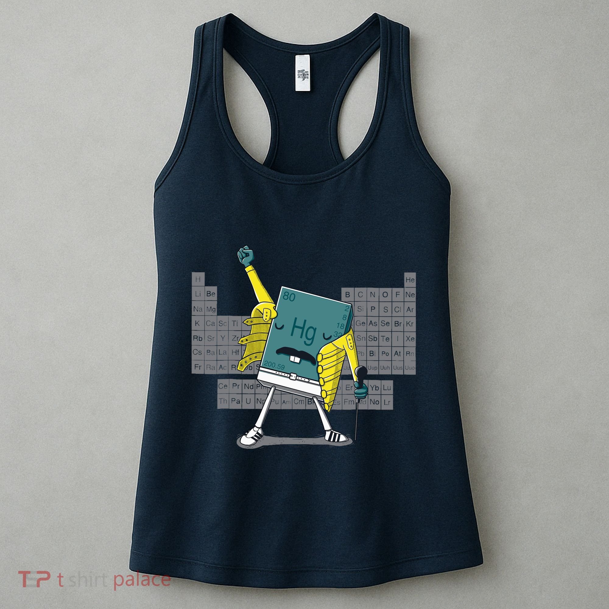 Science Chemistry Mercury Rock Meme Queen Lol Parody Freddie Women's Tank Top