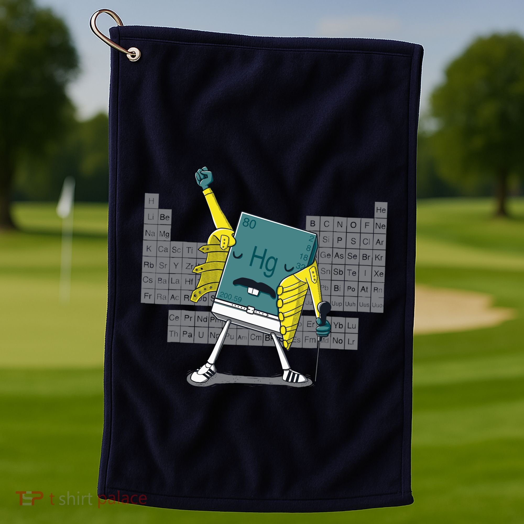 Science Chemistry Mercury Rock Meme Queen Lol Parody Freddie Golf Towel