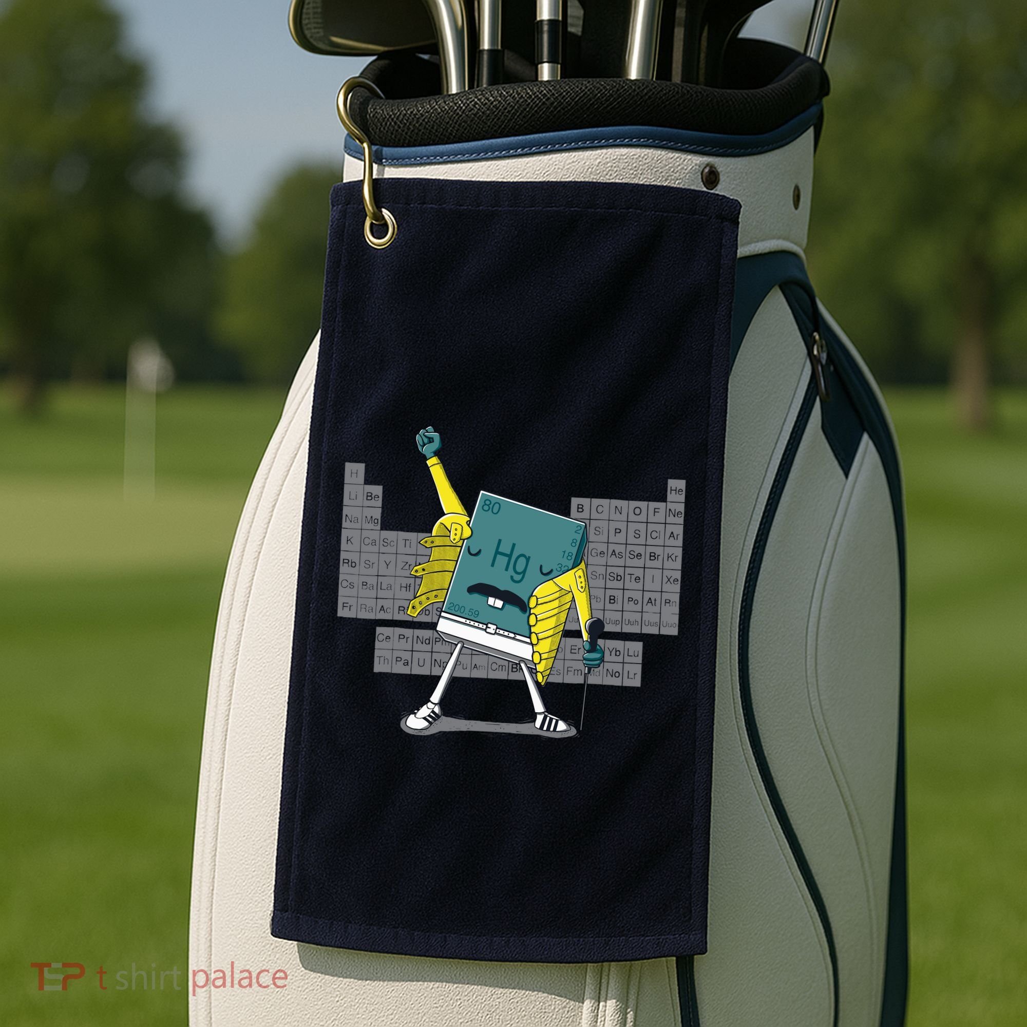 Science Chemistry Mercury Rock Meme Queen Lol Parody Freddie Golf Towel