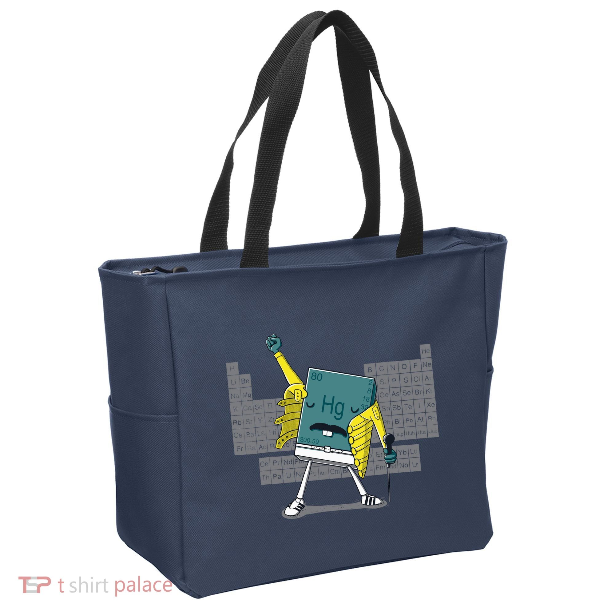 Science Chemistry Mercury Rock Meme Queen Lol Parody Freddie Tote Bag