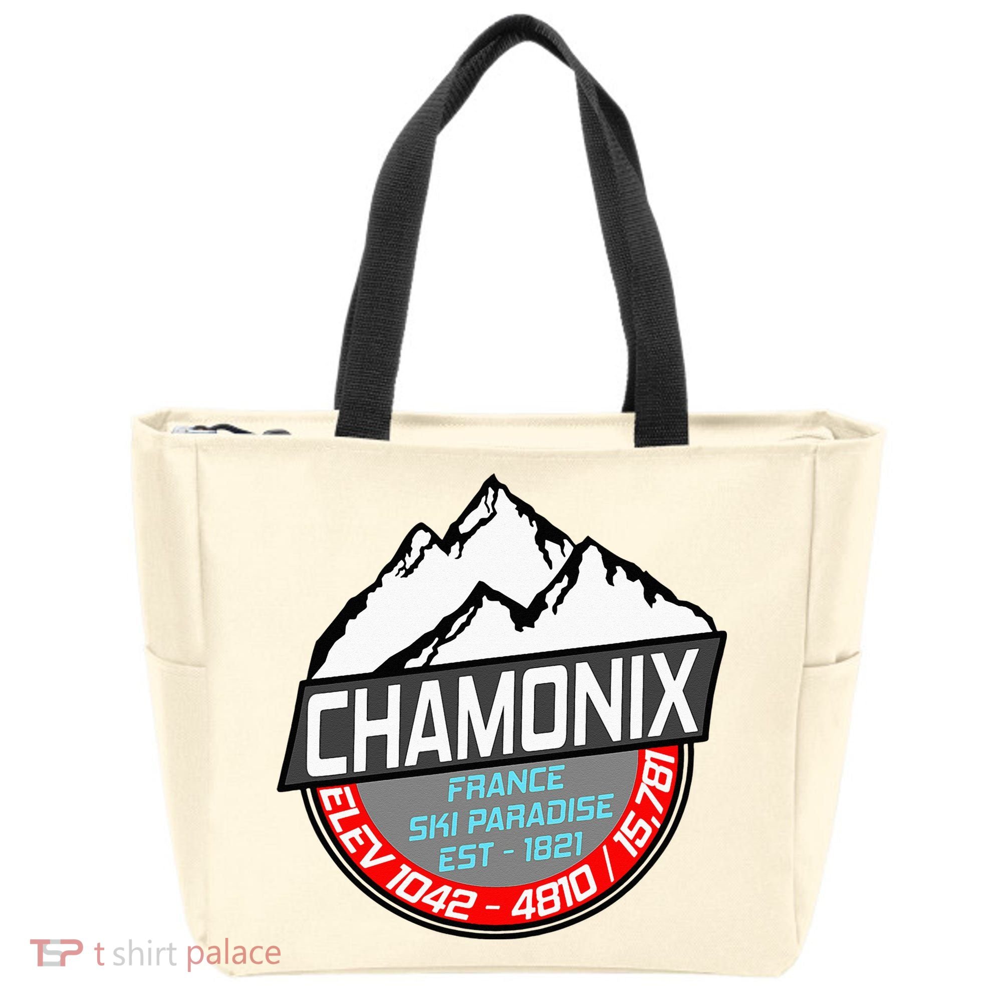 Ski Chamonix Mont Blanc France Skiing Paradise Tote Bag