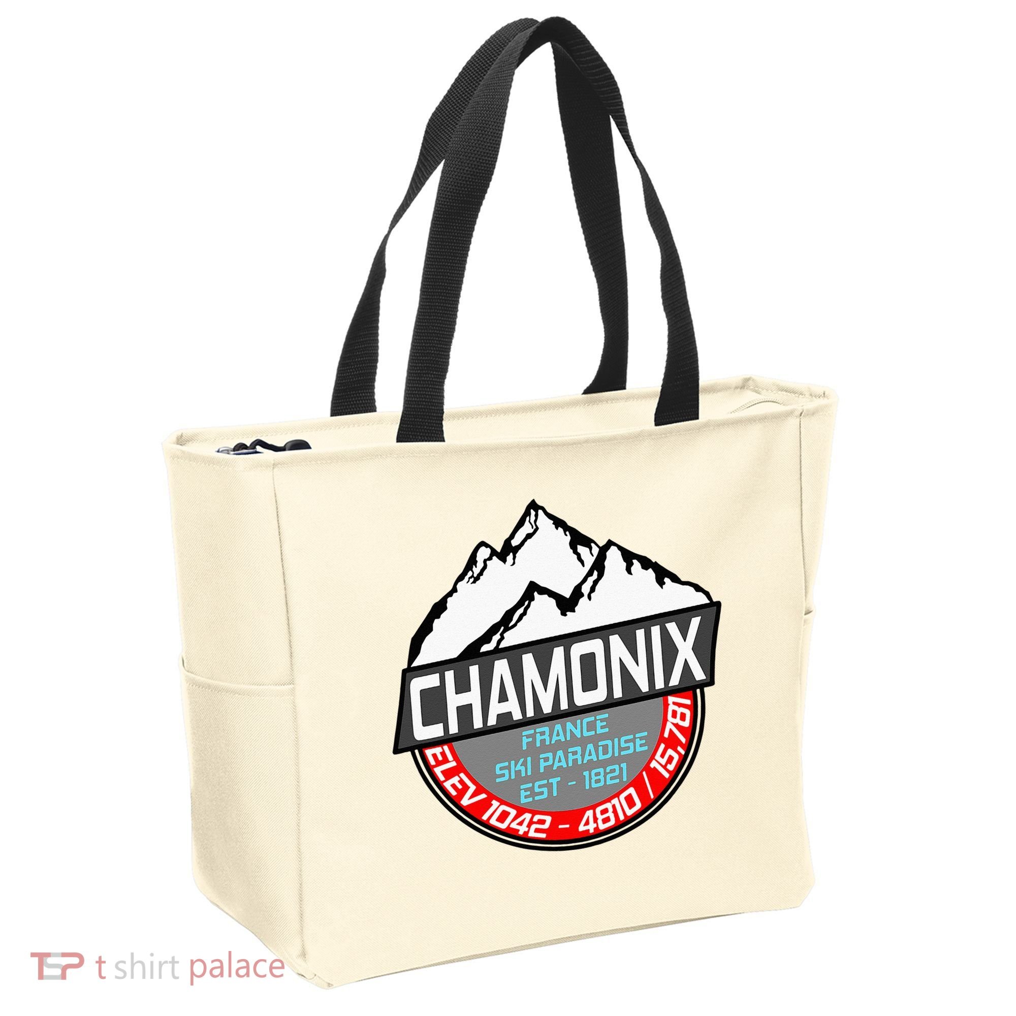 Ski Chamonix Mont Blanc France Skiing Paradise Tote Bag
