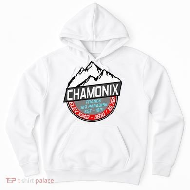 Ski Chamonix Mont Blanc France Skiing Paradise Hoodie