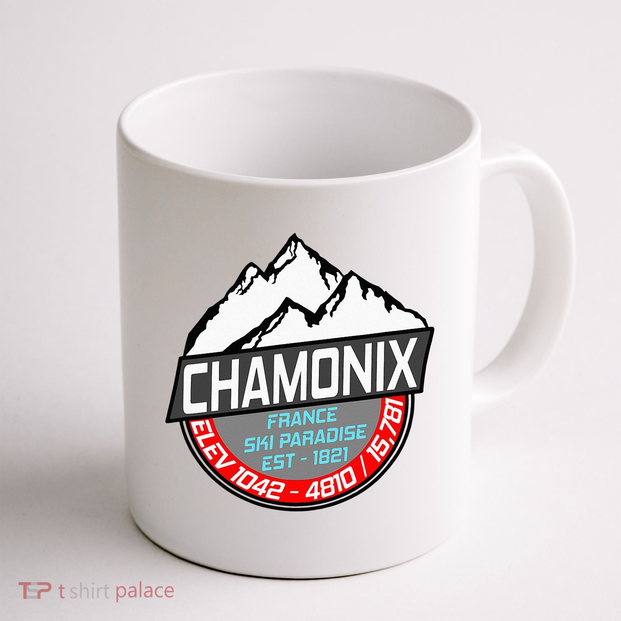 Ski Chamonix Mont Blanc France Skiing Paradise Coffee Mug