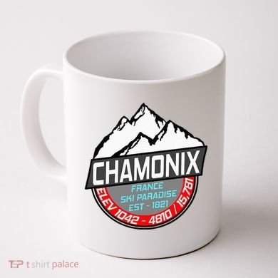 Ski Chamonix Mont Blanc France Skiing Paradise Coffee Mug