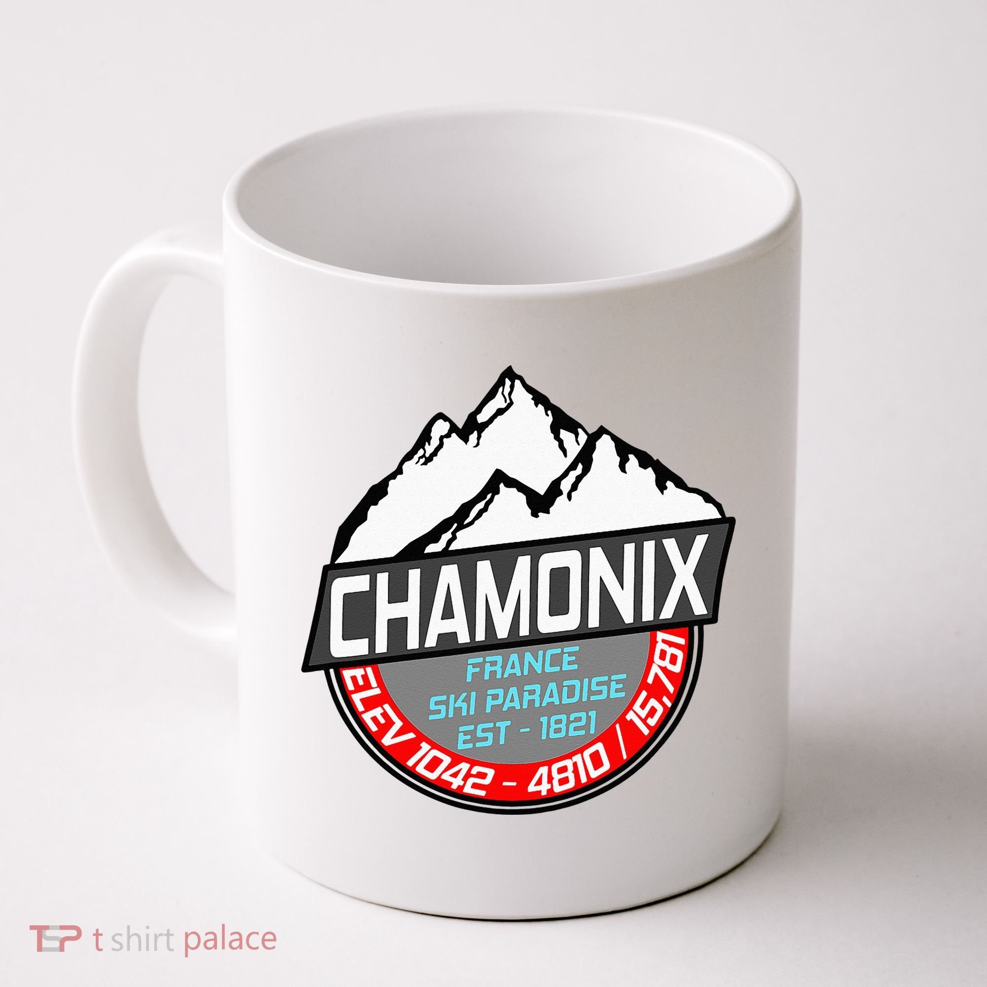 Ski Chamonix Mont Blanc France Skiing Paradise Coffee Mug