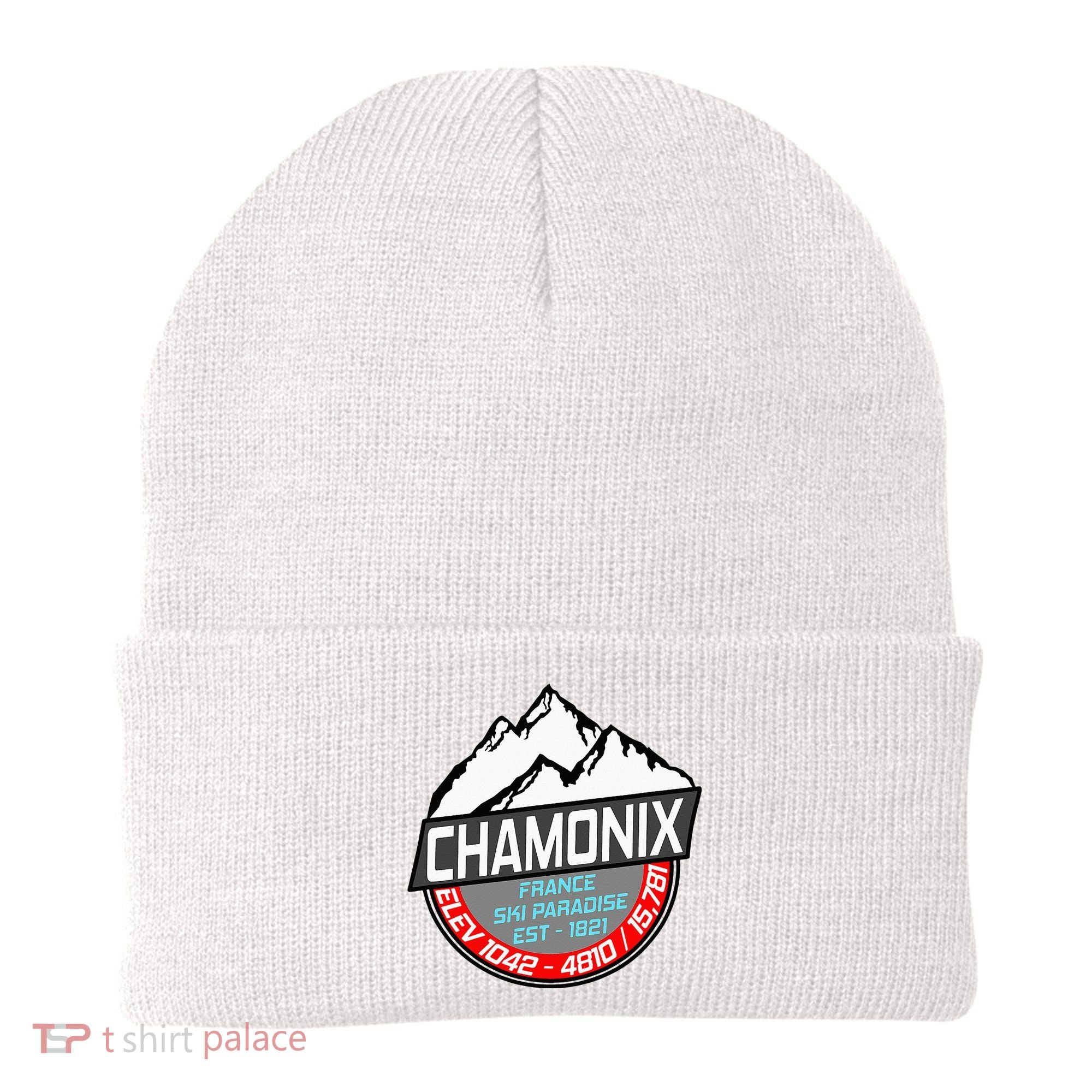 Ski Chamonix Mont Blanc France Skiing Paradise Beanie