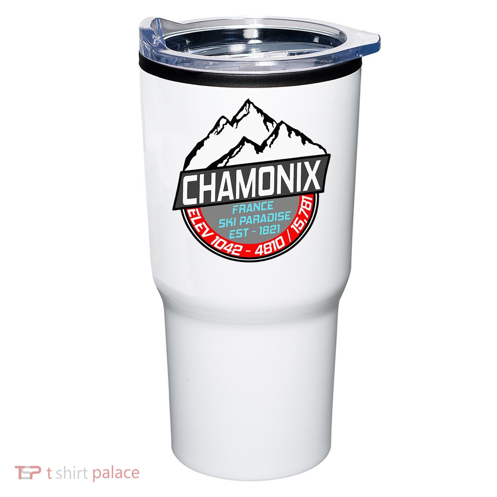 Ski Chamonix Mont Blanc France Skiing Paradise Tumbler
