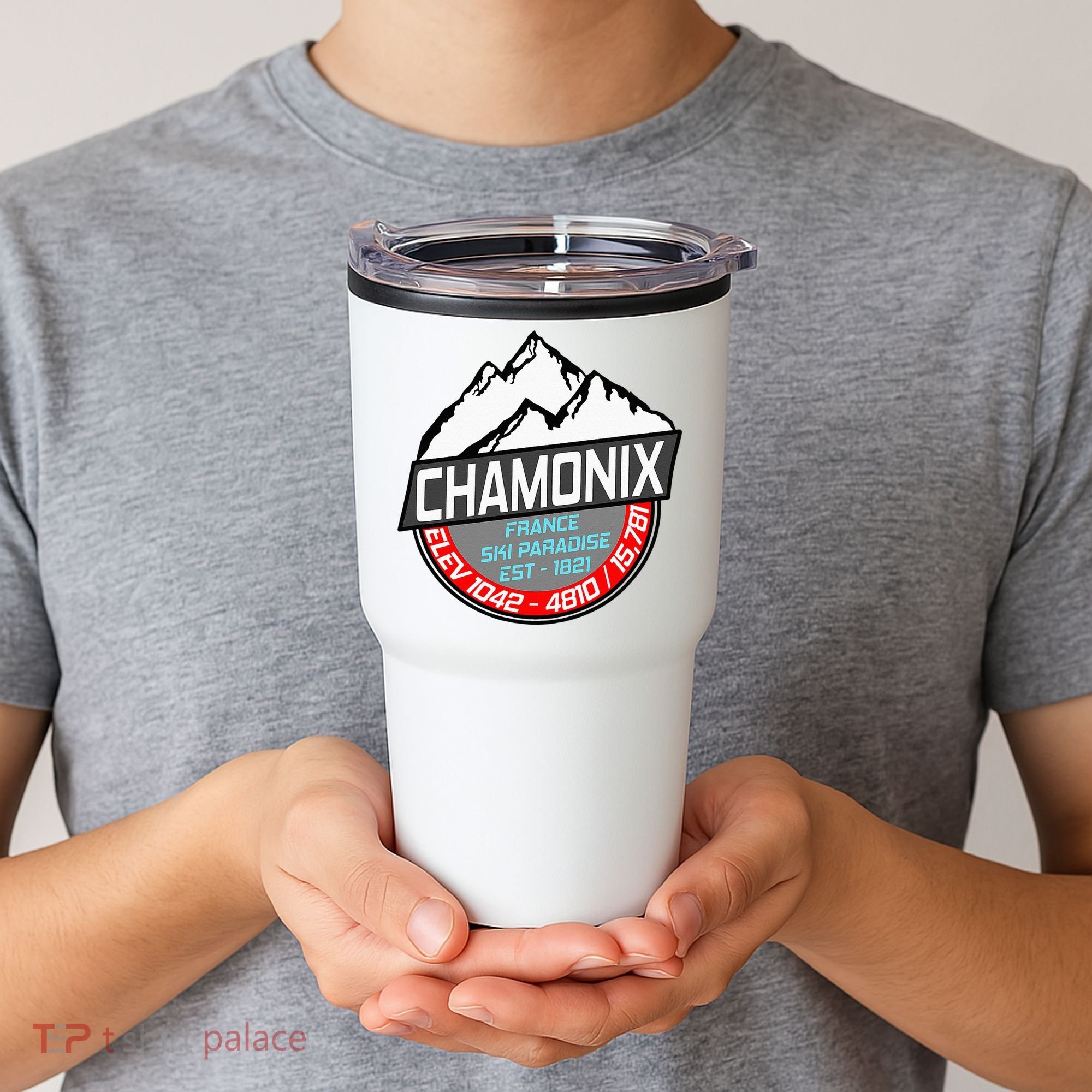 Ski Chamonix Mont Blanc France Skiing Paradise Tumbler
