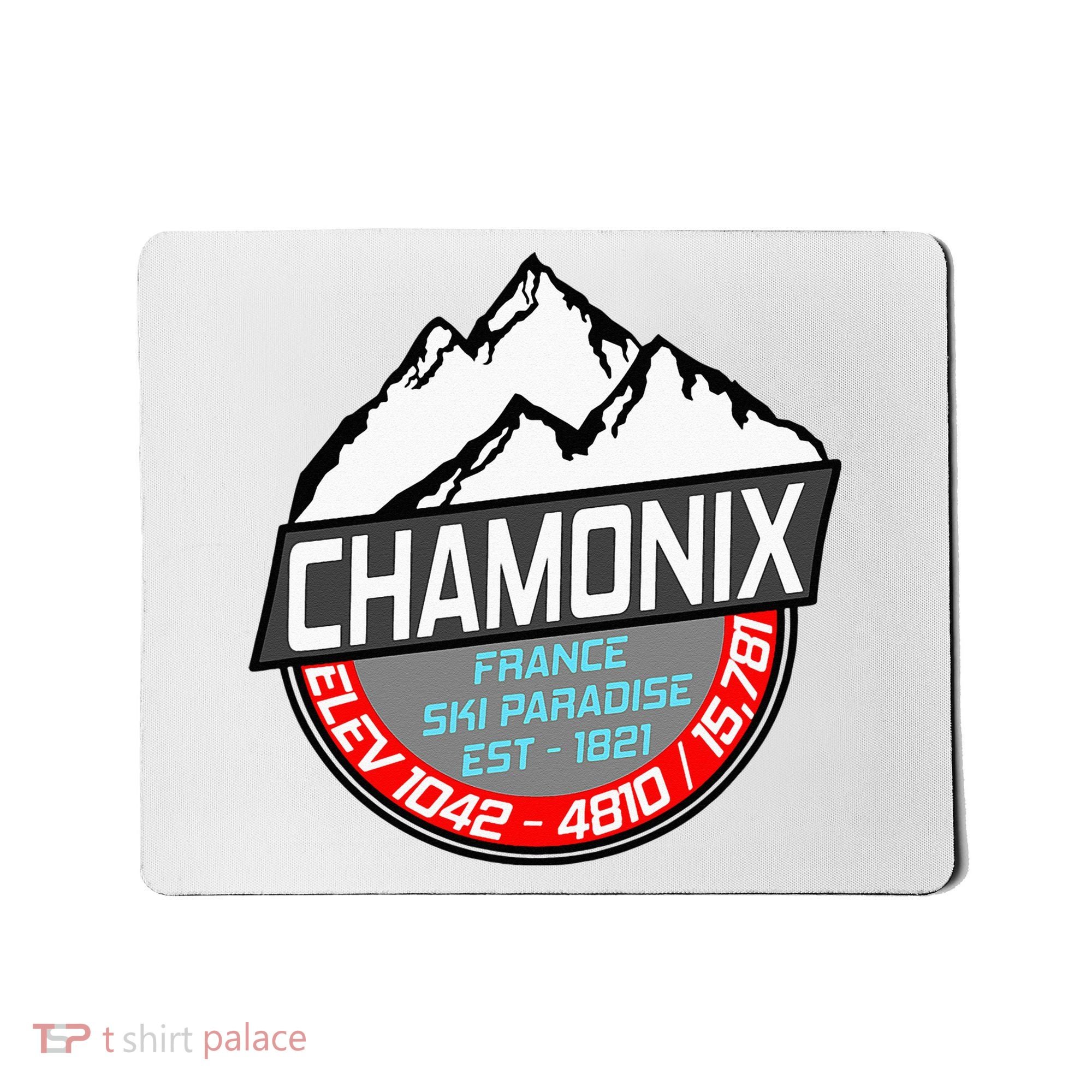 Ski Chamonix Mont Blanc France Skiing Paradise Mousepad