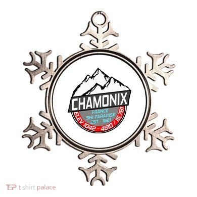 Ski Chamonix Mont Blanc France Skiing Paradise Ornament