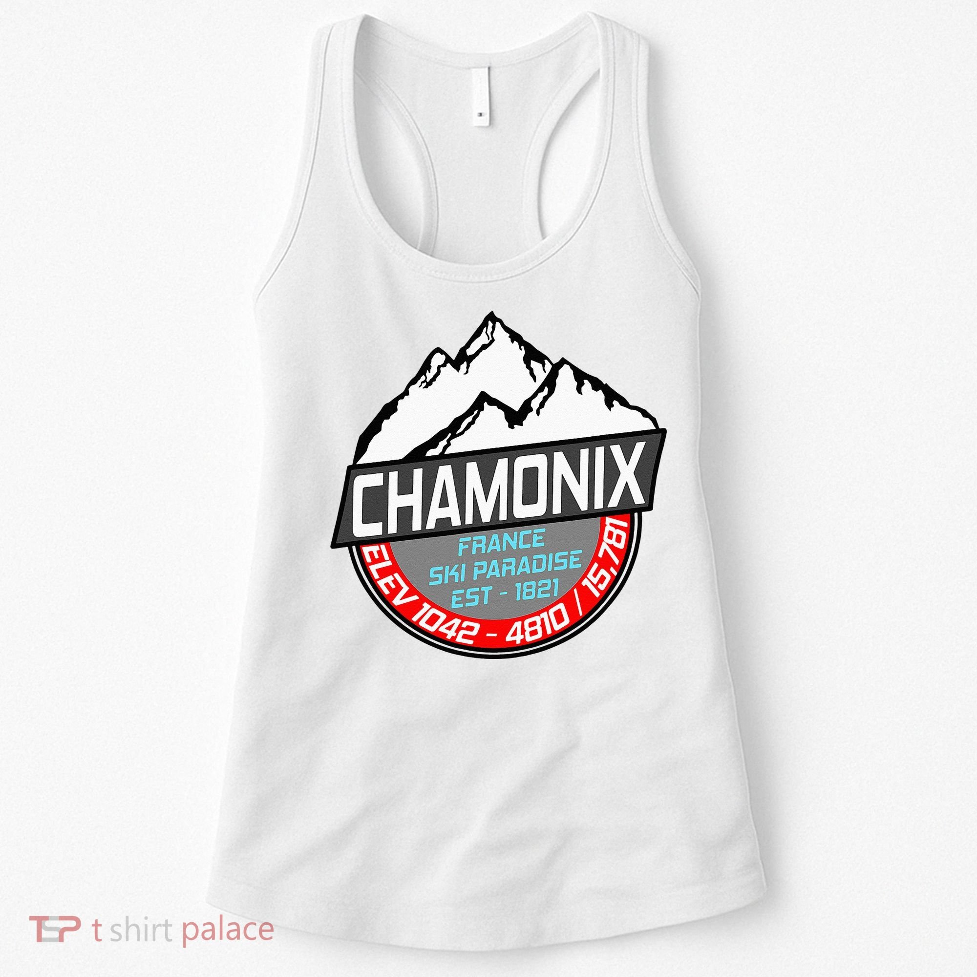 Ski Chamonix Mont Blanc France Skiing Paradise Women's Tank Top