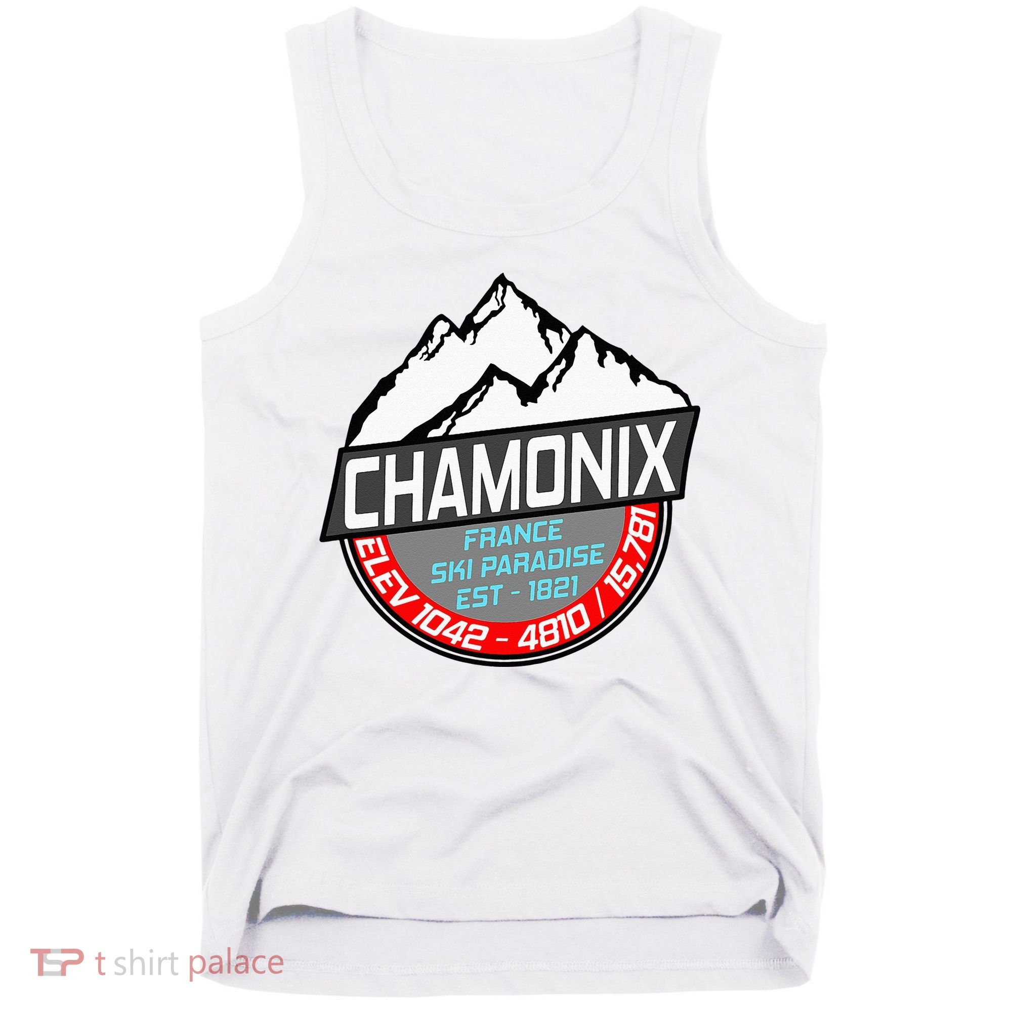 Ski Chamonix Mont Blanc France Skiing Paradise Tank Top