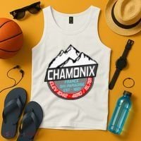 Ski Chamonix Mont Blanc France Skiing Paradise Tank Top thumb 4